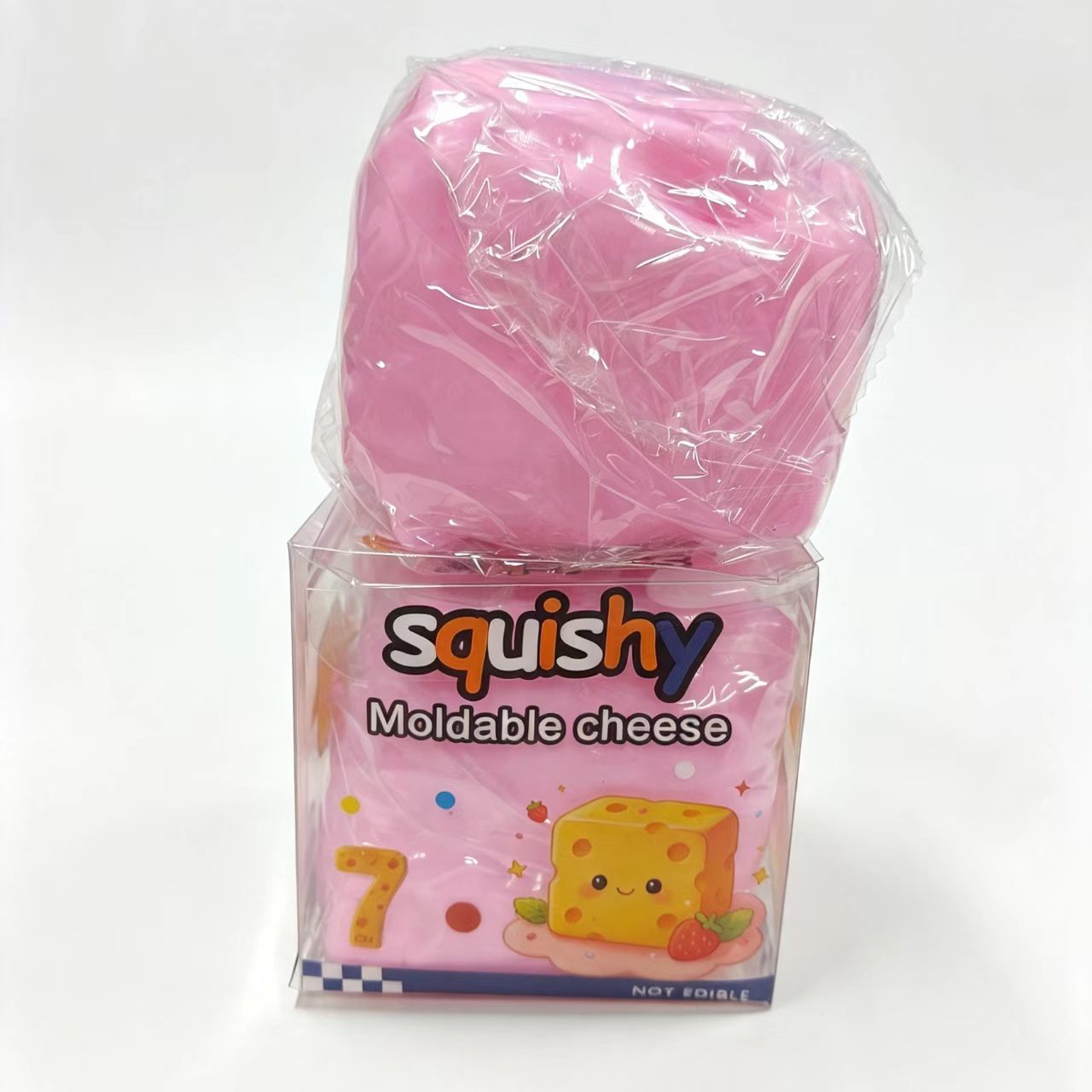 vaseline cheese squishy7cm pink, alternate view